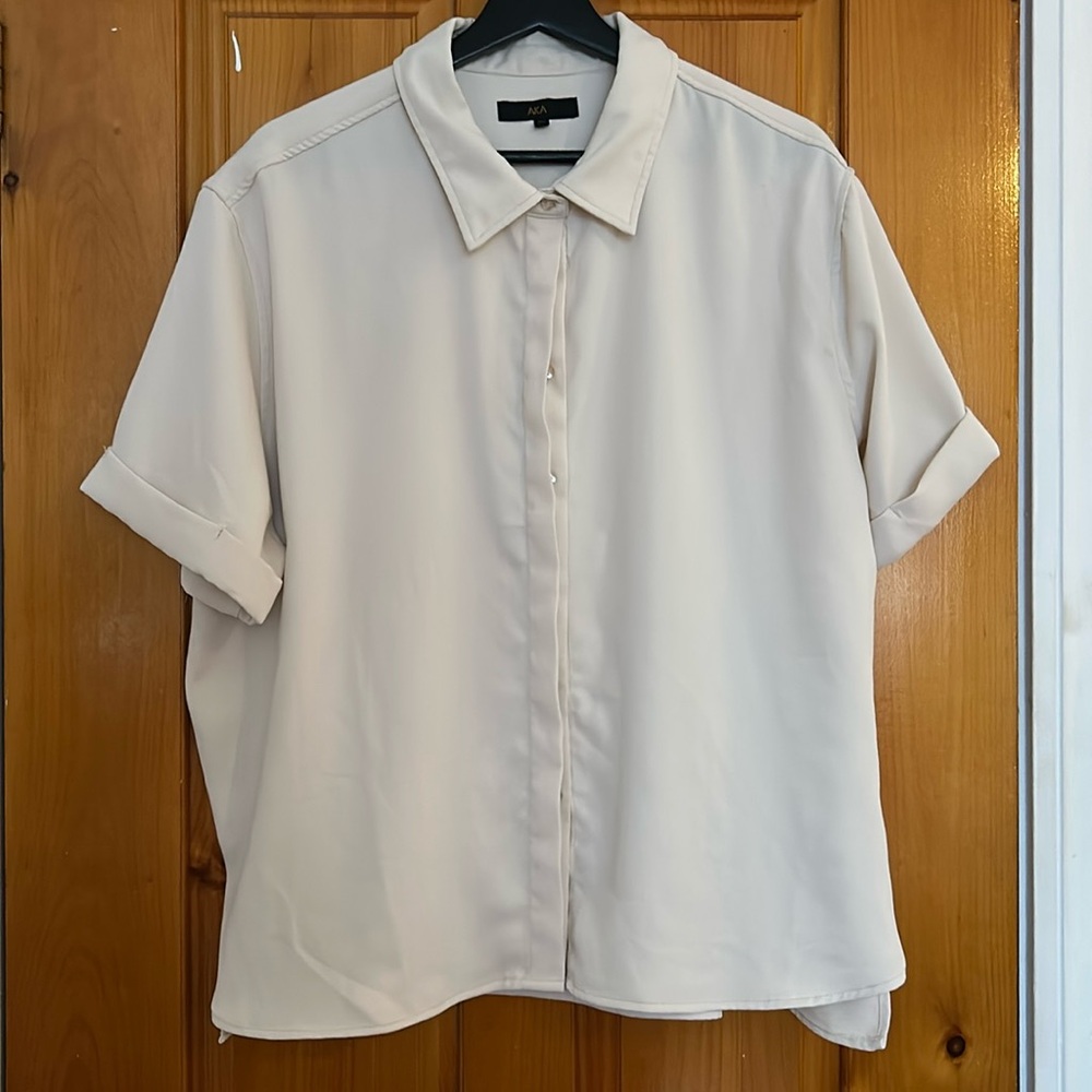 Cream blouse for sale. NWNT